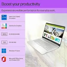 HP 15s-fq5190TU Laptop – 12th Gen Intel Core i7-1255U, 16GB RAM, 512GB SSD, 15.6" FHD
