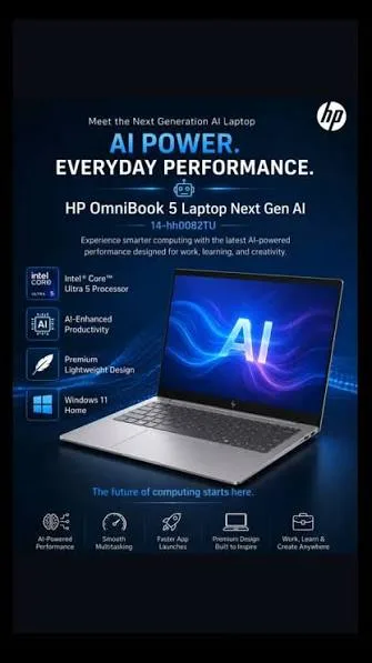 HP OmniBook 5 Laptop Next Gen AI 14-hh0082TU
