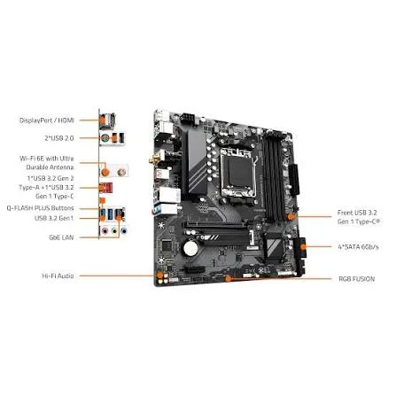 GIGABYTE A620M GAMING X Motherboard
