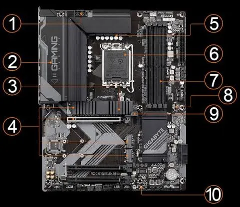 GIGABYTE B760 GAMING X GEN5 Motherboard