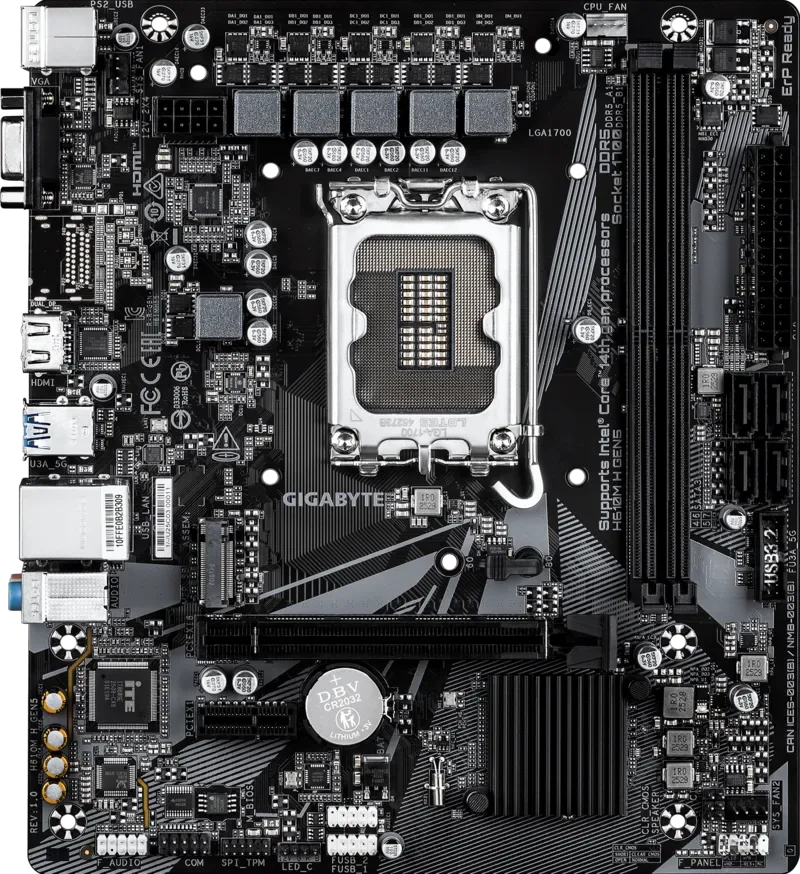 GIGABYTE H610M H GEN5 MotherBoard