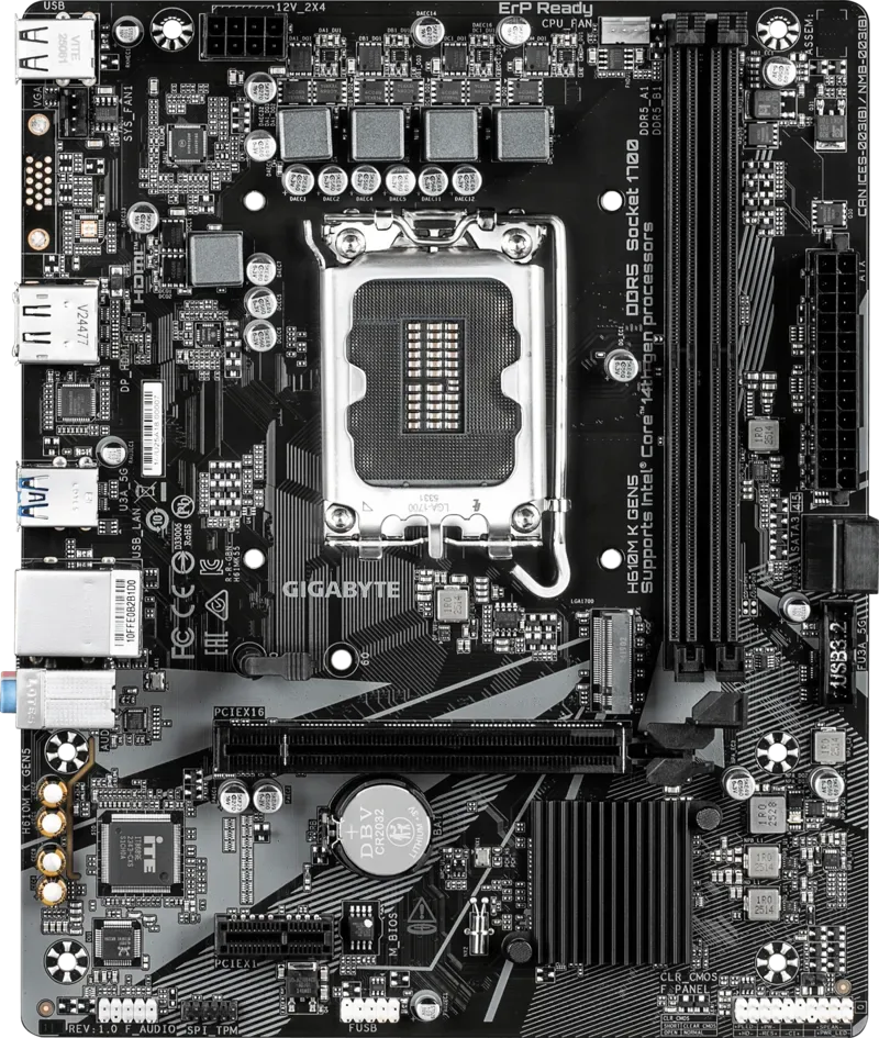 GIGABYTE H610M K GEN5 Motherboard