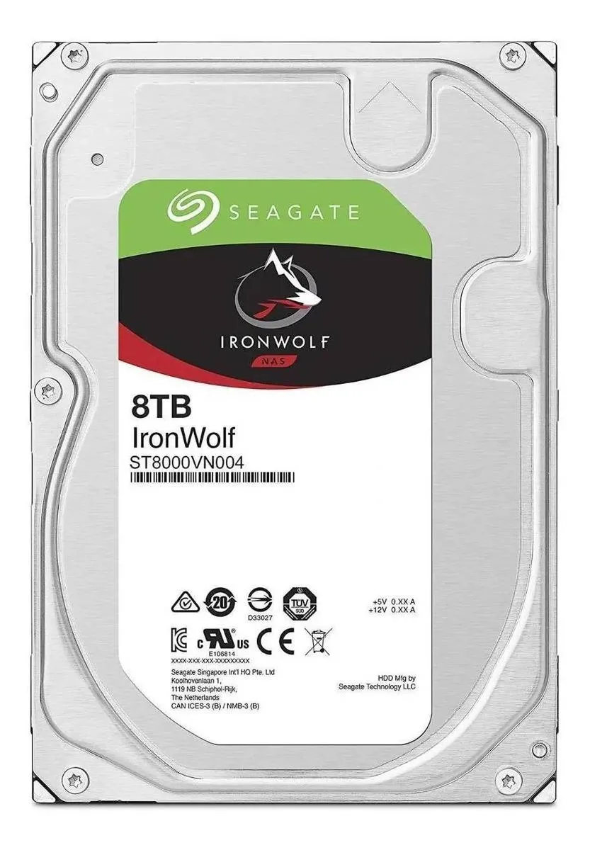 Seagate IronWolf 8TB 3.5" SATA NAS Internal Hard Drive