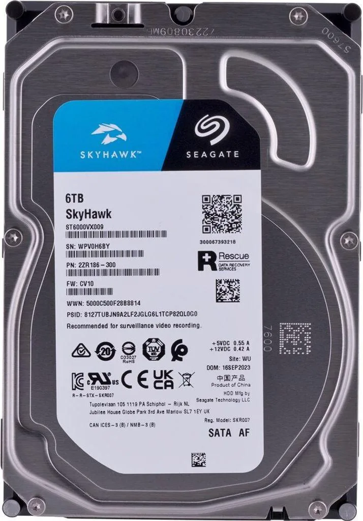Seagate SkyHawk 6TB 3.5" SATA Surveillance Internal Hard Drive