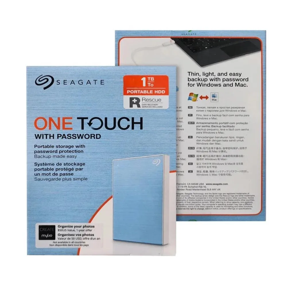 Seagate One Touch 1TB Portable External Hard Drive