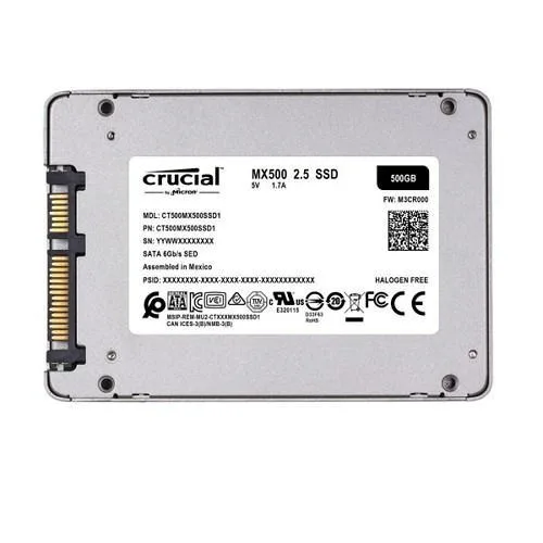 Crucial MX500 500GB 2.5" SATA III Internal SSD