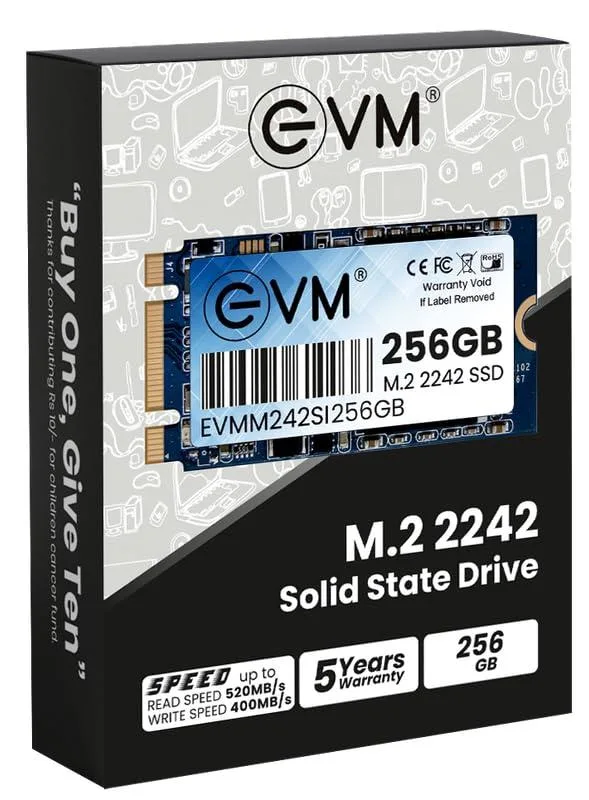 EVM 256GB M.2 2242 SATA III Internal SSD