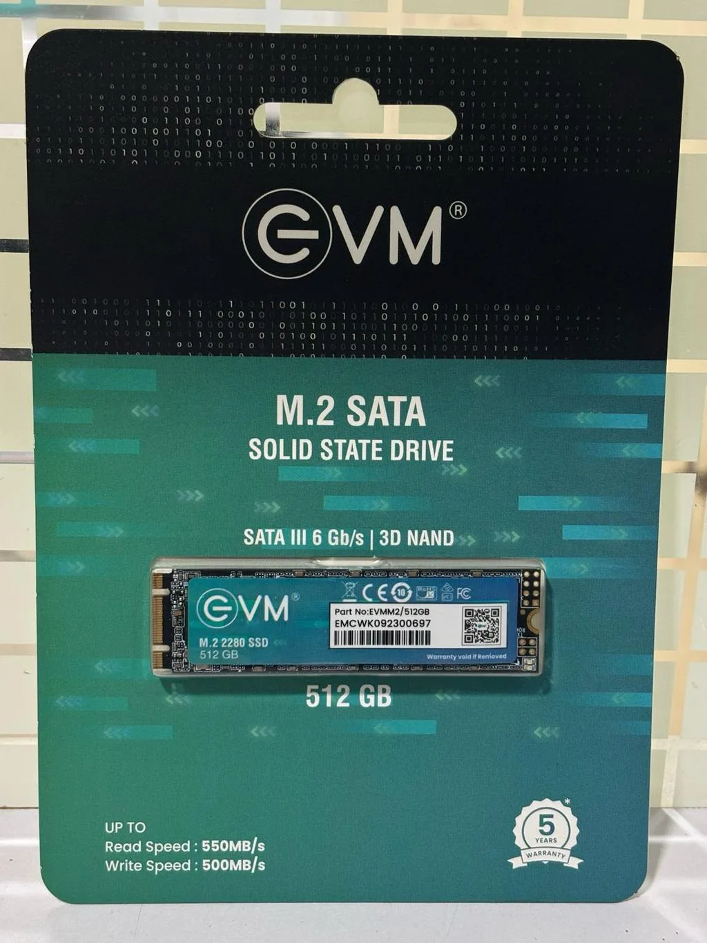 EVM 512GB M.2 2242 SATA III Internal SSD