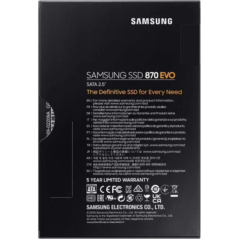 Samsung 870 EVO 500GB SATA III 2.5-inch Internal SSD