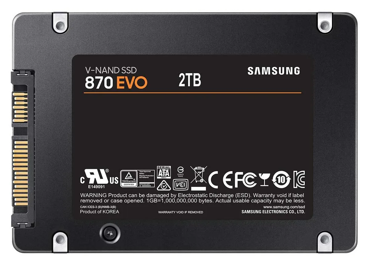 Samsung 870 EVO 2TB SATA III 2.5-inch Internal SSD