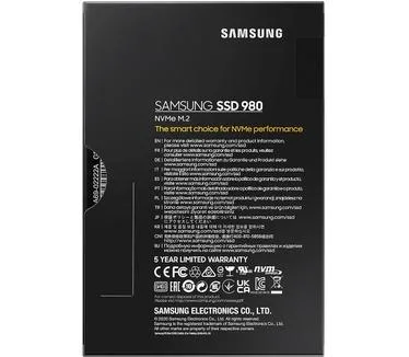 Samsung 980 500GB PCIe 3.0 NVMe M.2 2280 SSD