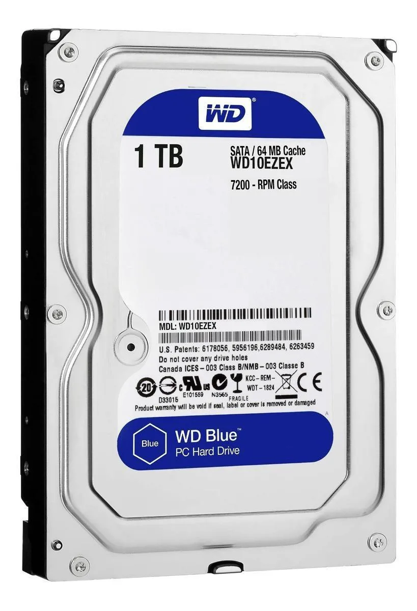 Western Digital WD Blue 1TB 3.5" SATA Internal Hard Drive