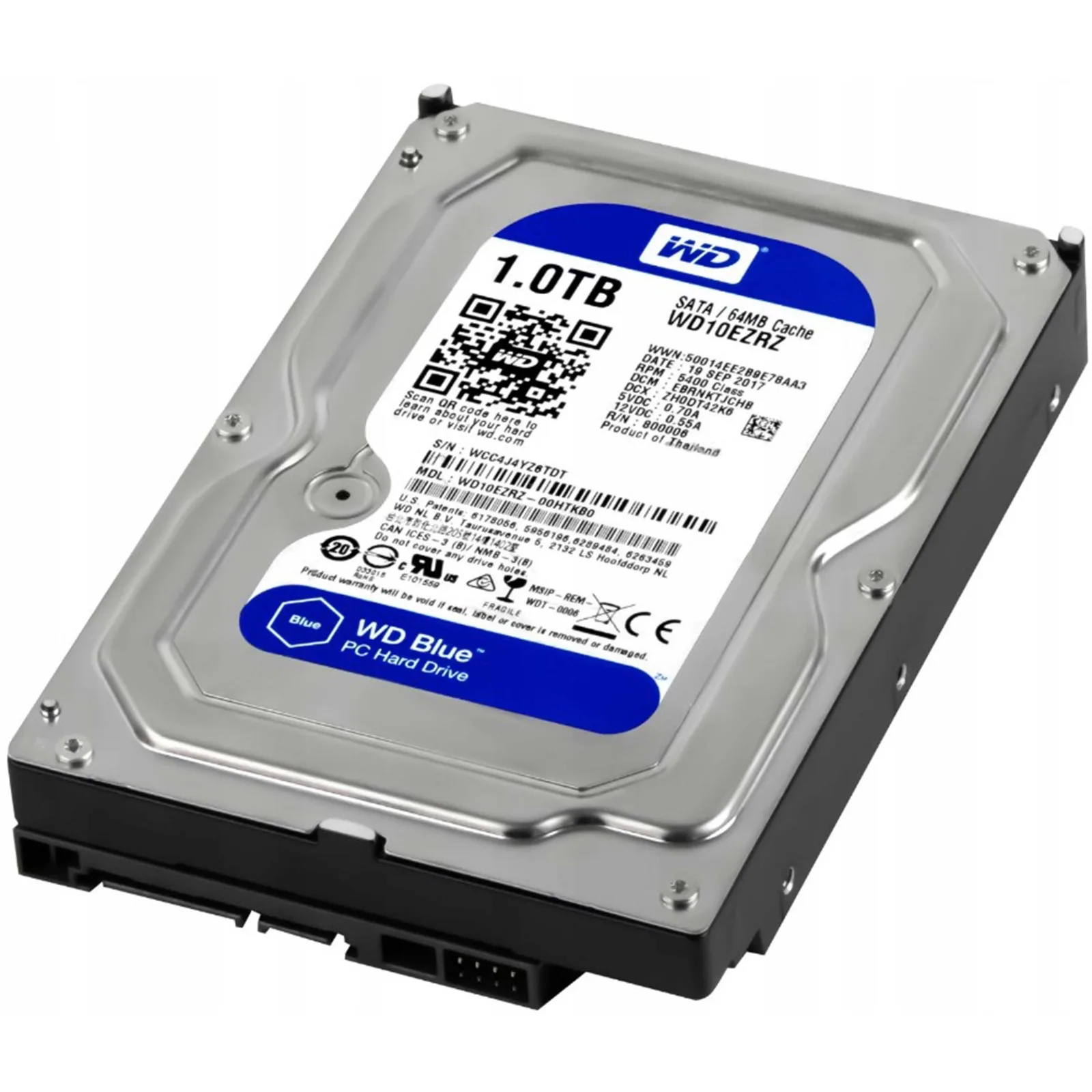 Western Digital WD Blue 1TB 3.5" SATA Internal Hard Drive