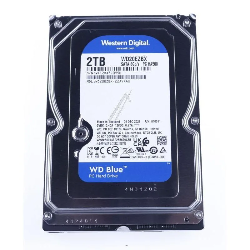 Western Digital WD Blue 2TB 3.5" SATA Internal Hard Drive