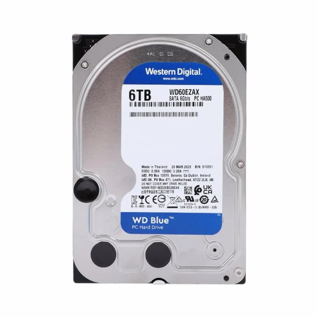 Western Digital WD Blue 6TB 3.5" SATA Internal Hard Drive