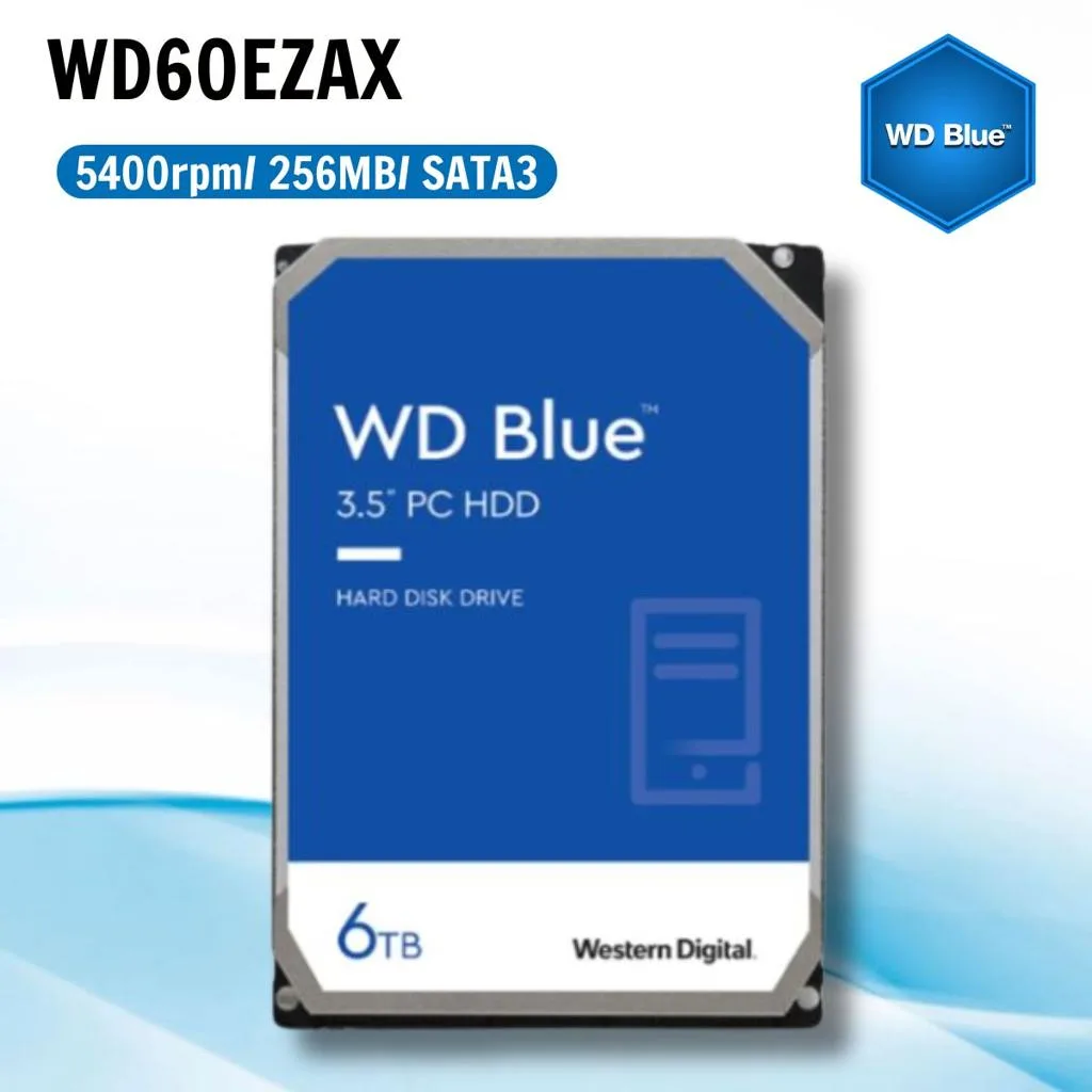 Western Digital WD Blue 6TB 3.5" SATA Internal Hard Drive