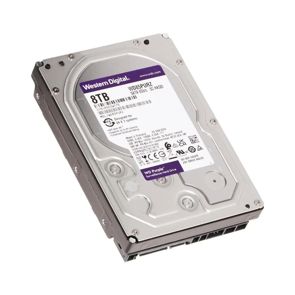Western Digital WD Purple 8TB 3.5" SATA Surveillance Internal Hard Drive