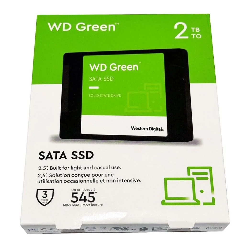 Western Digital WD Green 2TB 2.5" SATA III Internal SSD