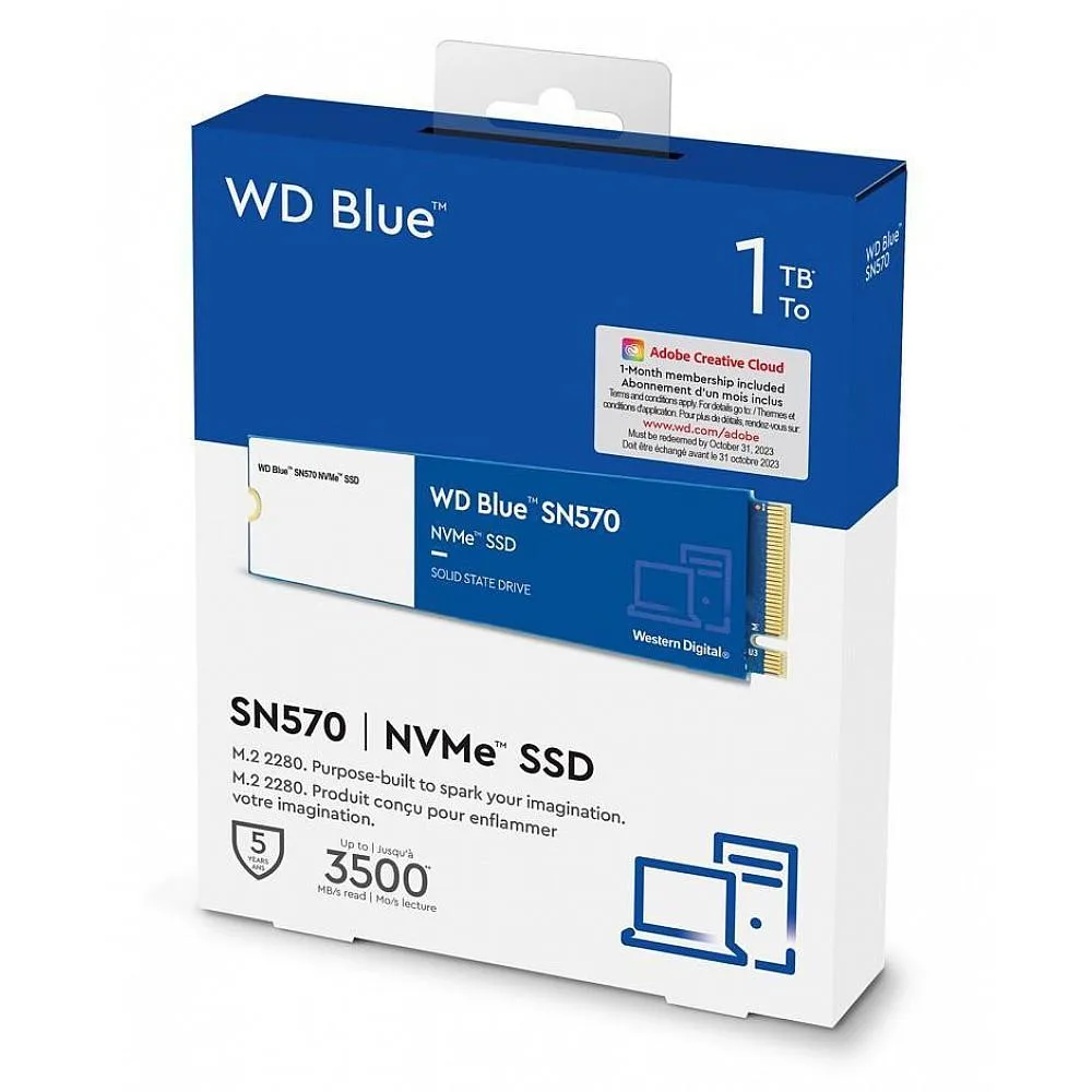 Western Digital WD Blue SN570 1TB M.2 NVMe PCIe Gen3 x4 SSD