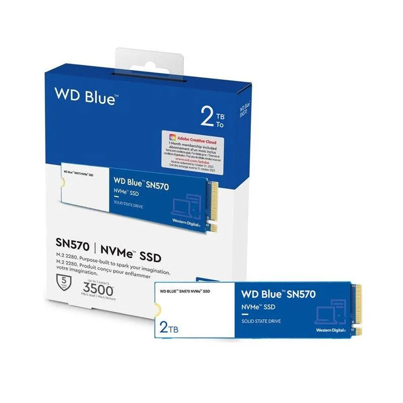Western Digital WD Blue SN570 2TB M.2 NVMe PCIe Gen3 x4 SSD