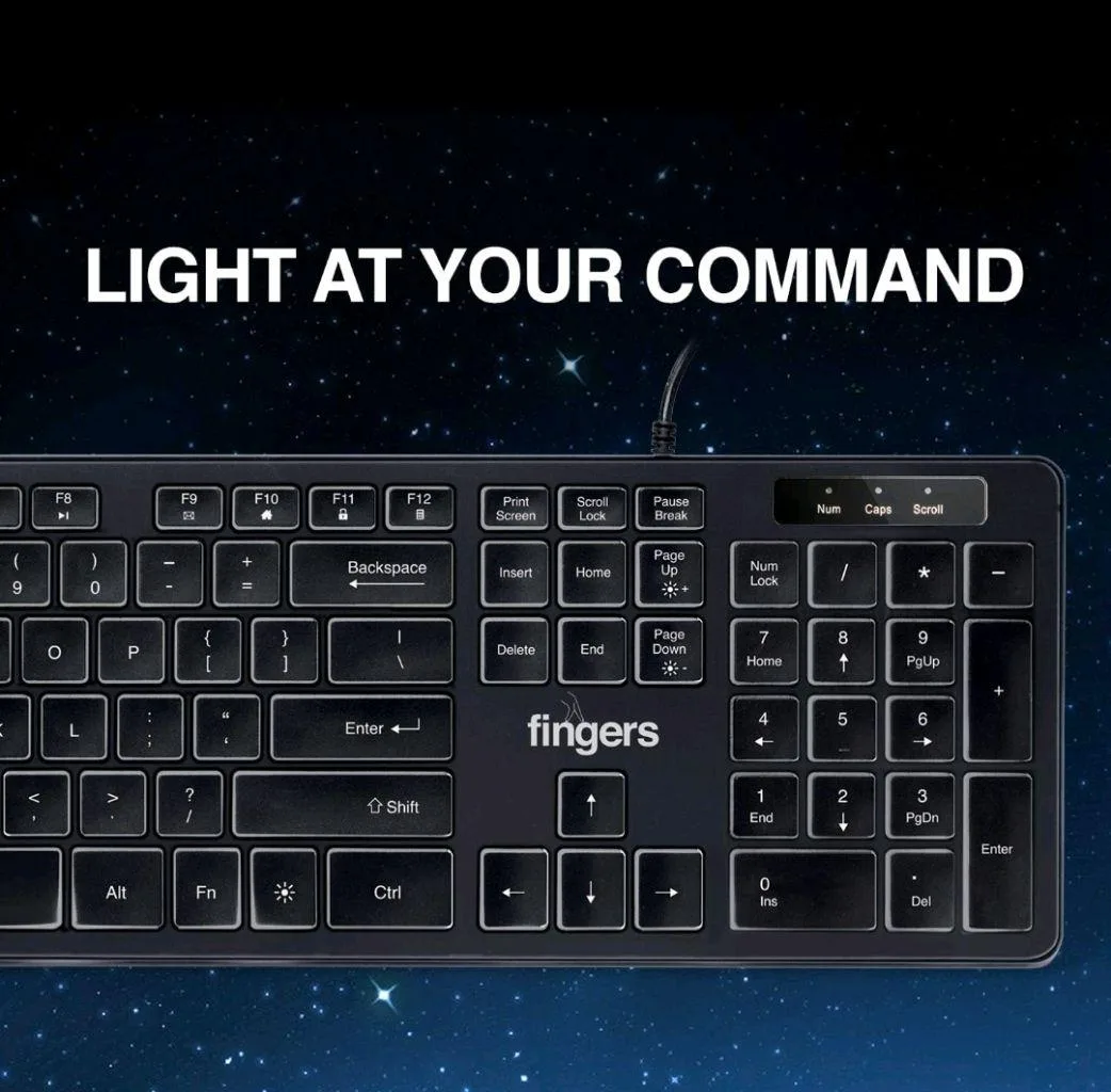FINGERS SuperClicks K4 Wired Keyboard