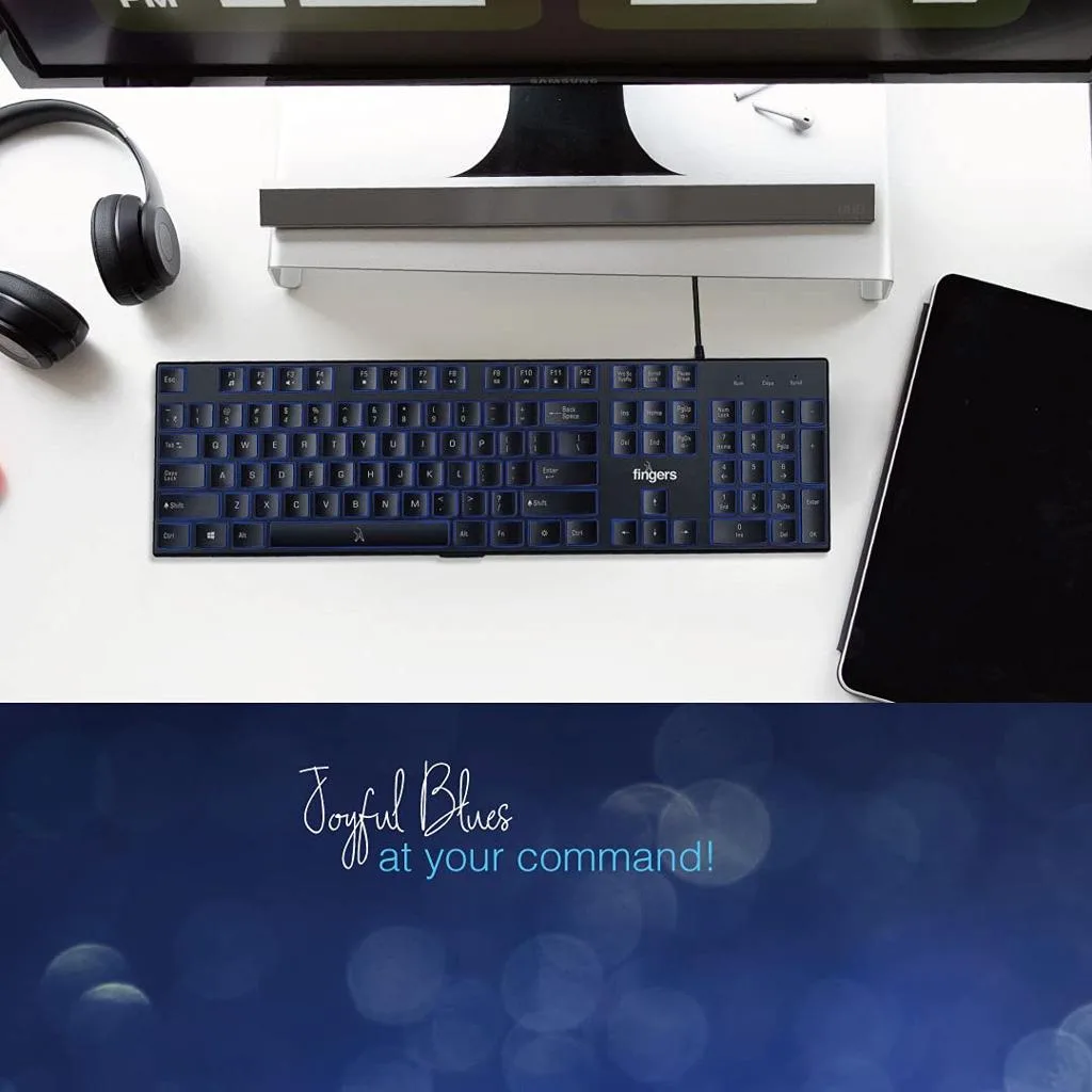 FINGERS SuperClicks K4 Wired Keyboard