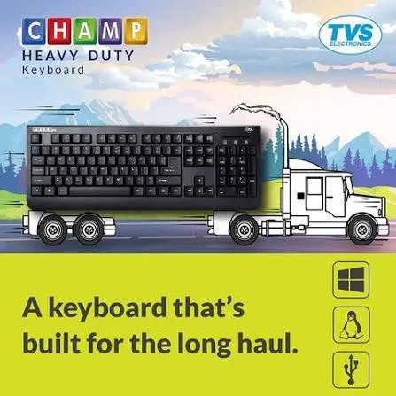 TVS Champ HD Heavy Duty Keyboard