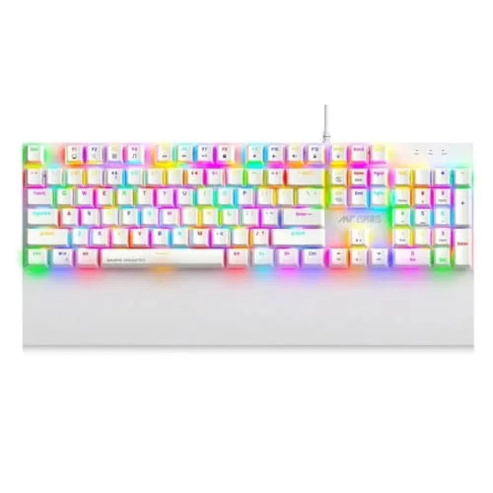 Ant Esports MK4100 RGB Mechanical Wired Gaming Keyboard White