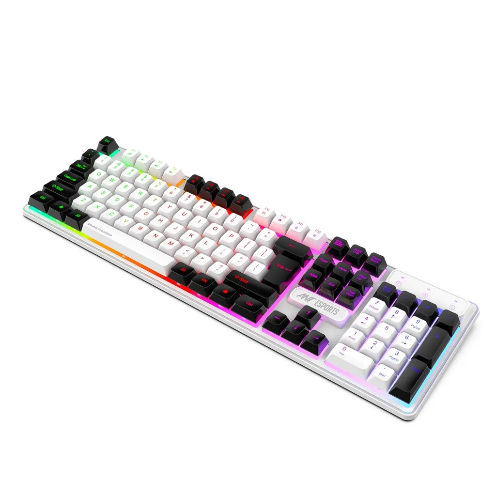 Ant Esports MK4100 RGB Mechanical Wired Gaming Keyboard White