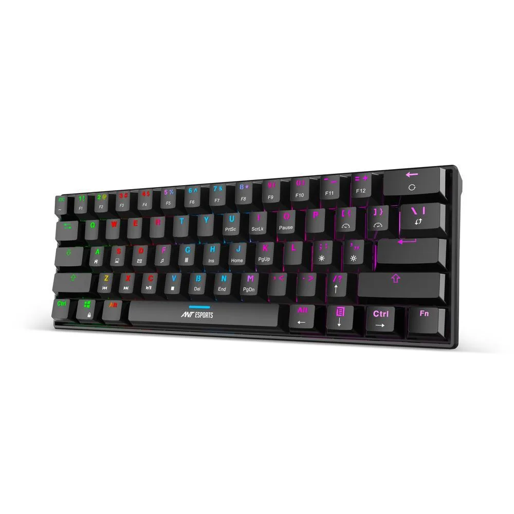 Ant Esports MK1300 Mini Wired Mechanical Gaming Keyboard Blue Switches