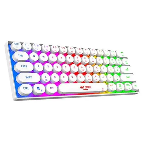 Ant Esports MK1500 Mini Retro Wireless Gaming Keyboard Black