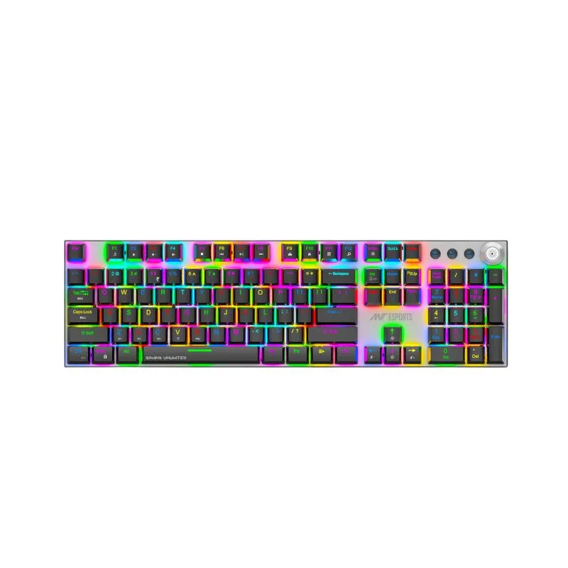Ant Esports MK4400 Pro Wireless Mechanical Gaming Keyboard Brown Switch – Black