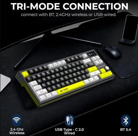 Ant Esports Apex 200 Wireless ARGB Keyboard Black