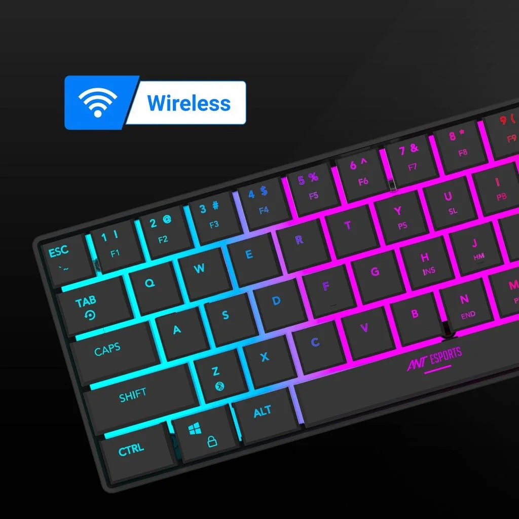 Ant Esports MK1500 Mini 60% Pro RGB Wireless Gaming Keyboard