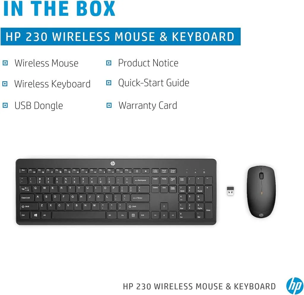 HP 230 Wireless Mouse and Keyboard Combo