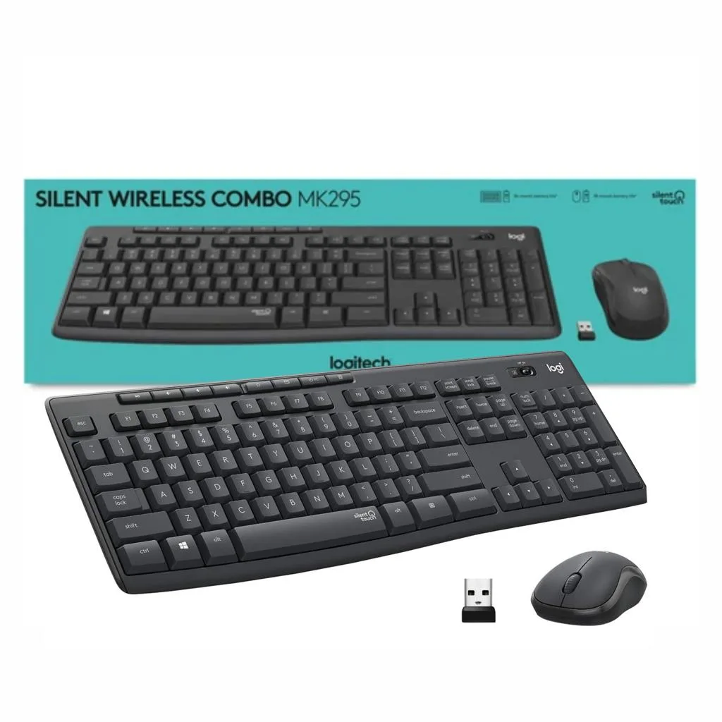 Logitech MK295 Silent Wireless Keyboard and Mouse Combo