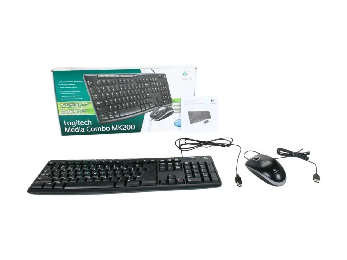 Logitech MK200 Media Keyboard and Mouse Combo
