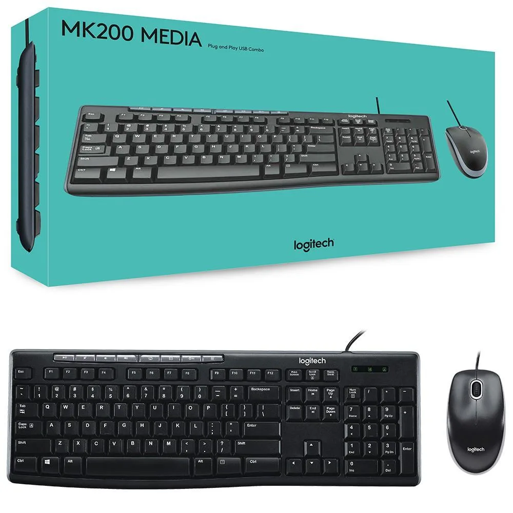 Logitech MK200 Media Keyboard and Mouse Combo