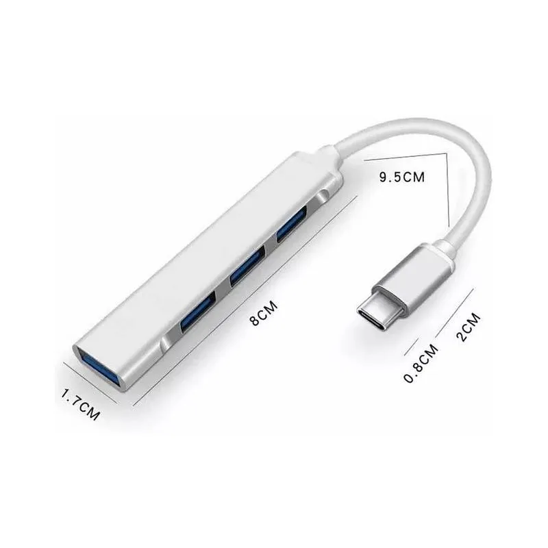 URICOM 4PORT TYPE C TO USB HUB 2.0 50CM