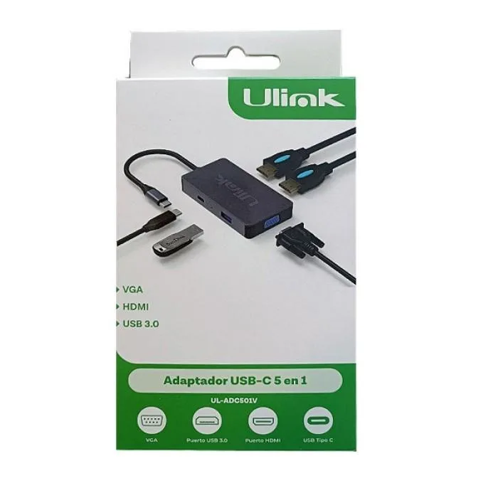 Uricom Type C to HDMI VGA Connector