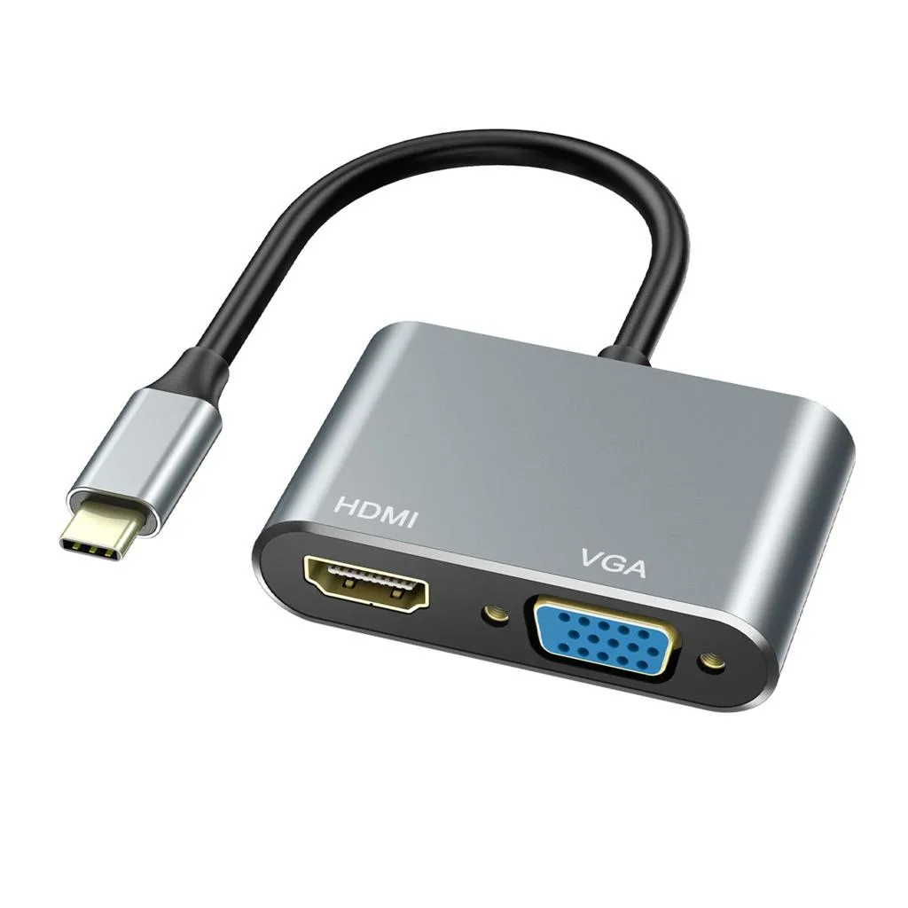 Uricom Type C to HDMI VGA Connector